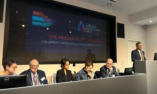 Panel at the launch of The Productivity Agenda in London