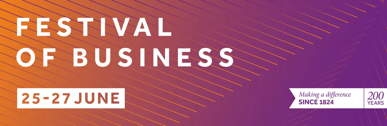 AMBS Festival of Business logo