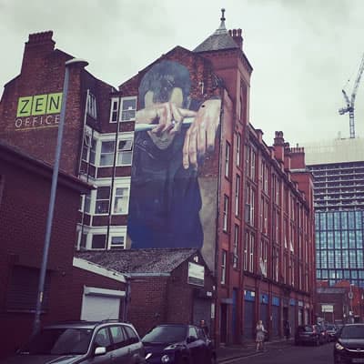 My experience of seeking accommodation in Manchester - Street art