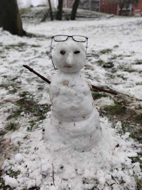 A snowman