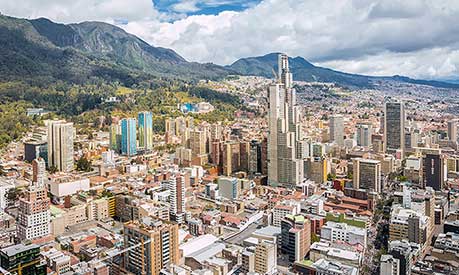 The Bogota skyline