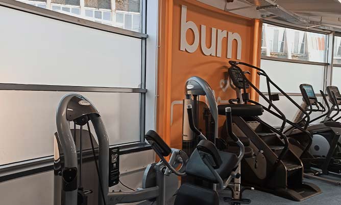 the inside of the gym in Manchester