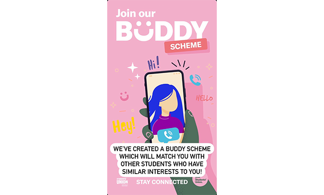 Joining a buddy scheme poster