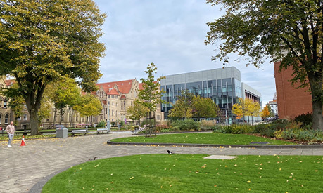 A view of the Alan Gilbert Learning Commons