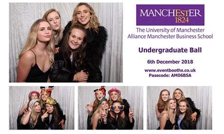 Emily Parsons and her friends at the AMBS undergraduate ball in 2018