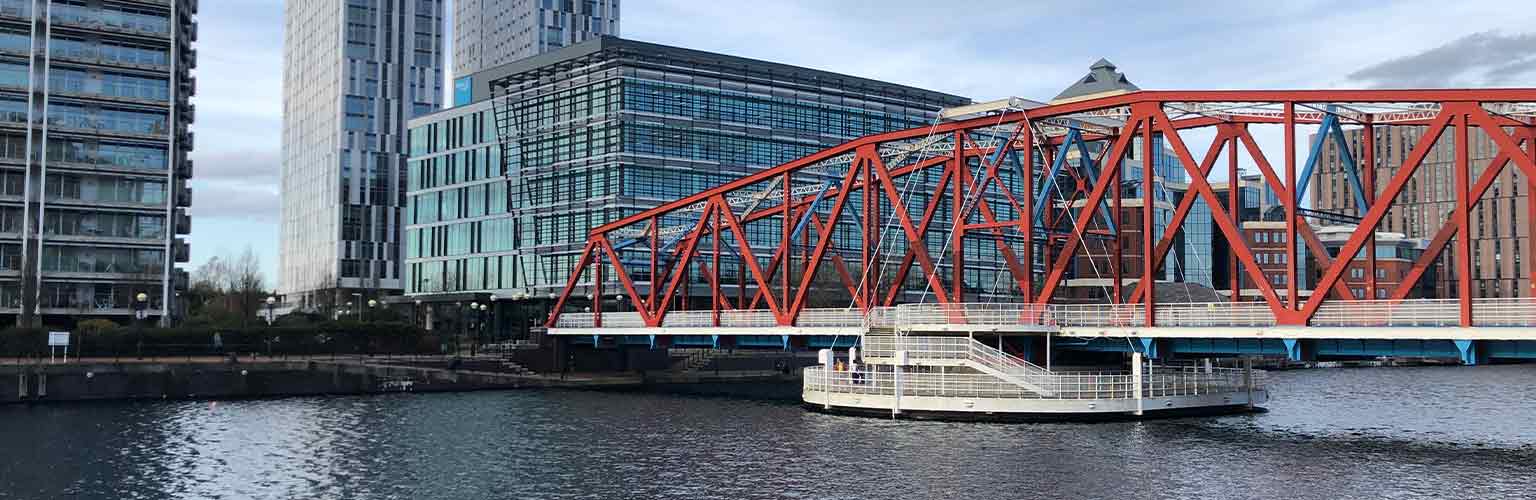 A view of Salford Quays during the day