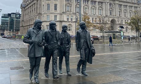 The Beatles statue in Liverpool