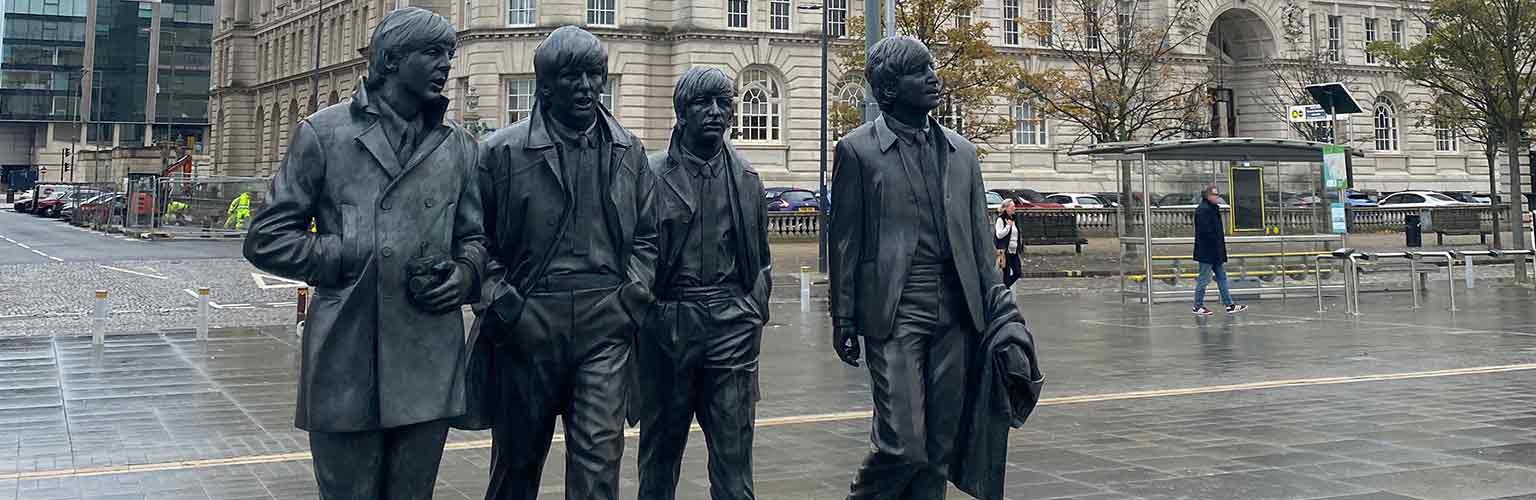 The Beatles statue in Liverpool