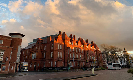 A view down Manchester Oxford Road 