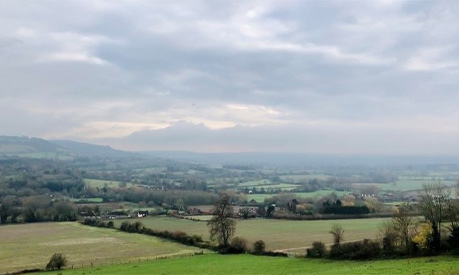 A countryside view of Shoreham 