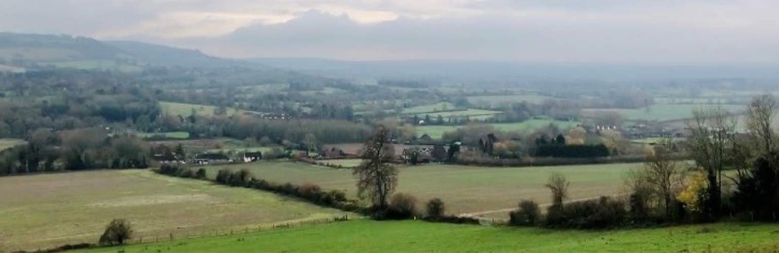 A countryside view of Shoreham