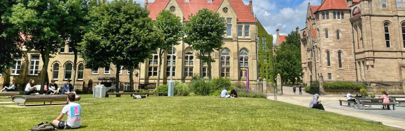 The University of Manchester campus by the Alan Gilbert Learning Commons