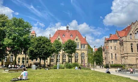 The University of Manchester campus by the Alan Gilbert Learning Commons