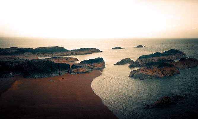 A view of Ynys Llanddwyn