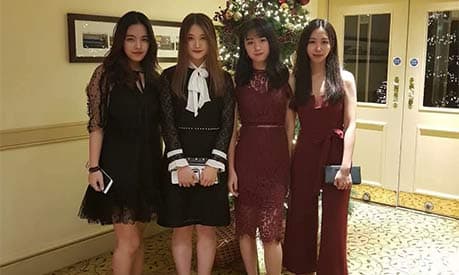 Mingli Xu and 3 of her friends