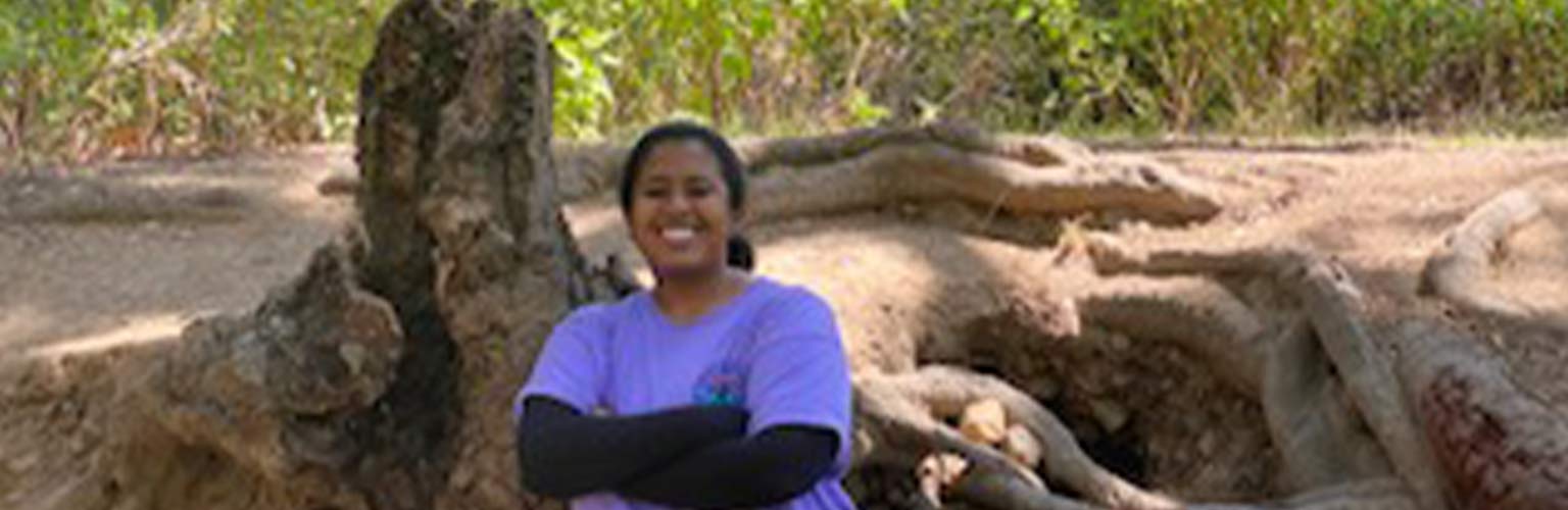 Michelle Boursiquot in a park in the state of Florida, USA
