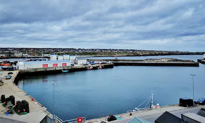 A view over a Scottish harbour