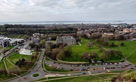 A view over Edinburgh