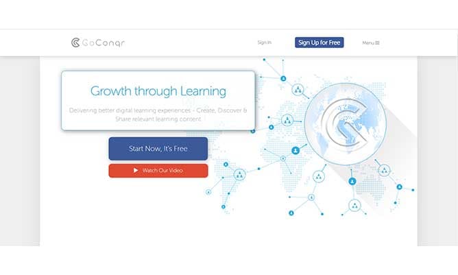 A screenshot of the GoConqr app