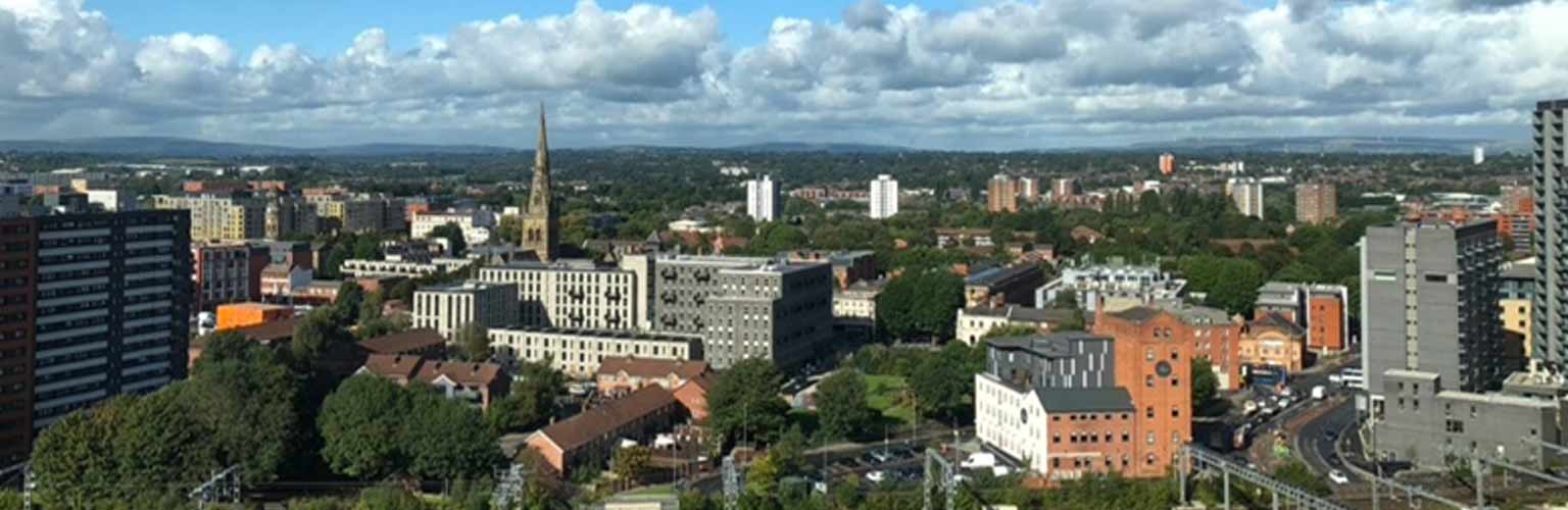 The cityscape of Manchester