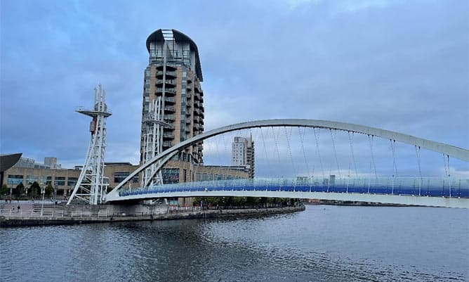 A bridge at Salford Quays