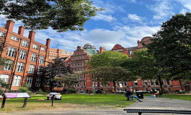 The north campus at University of Manchester