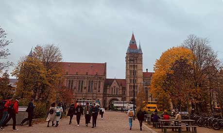 The Whitworth Hall from Brunswick Park