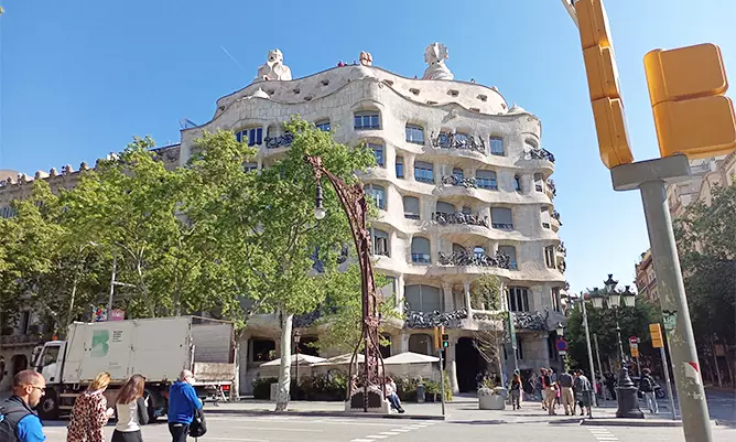 An apartment block in Barcelona