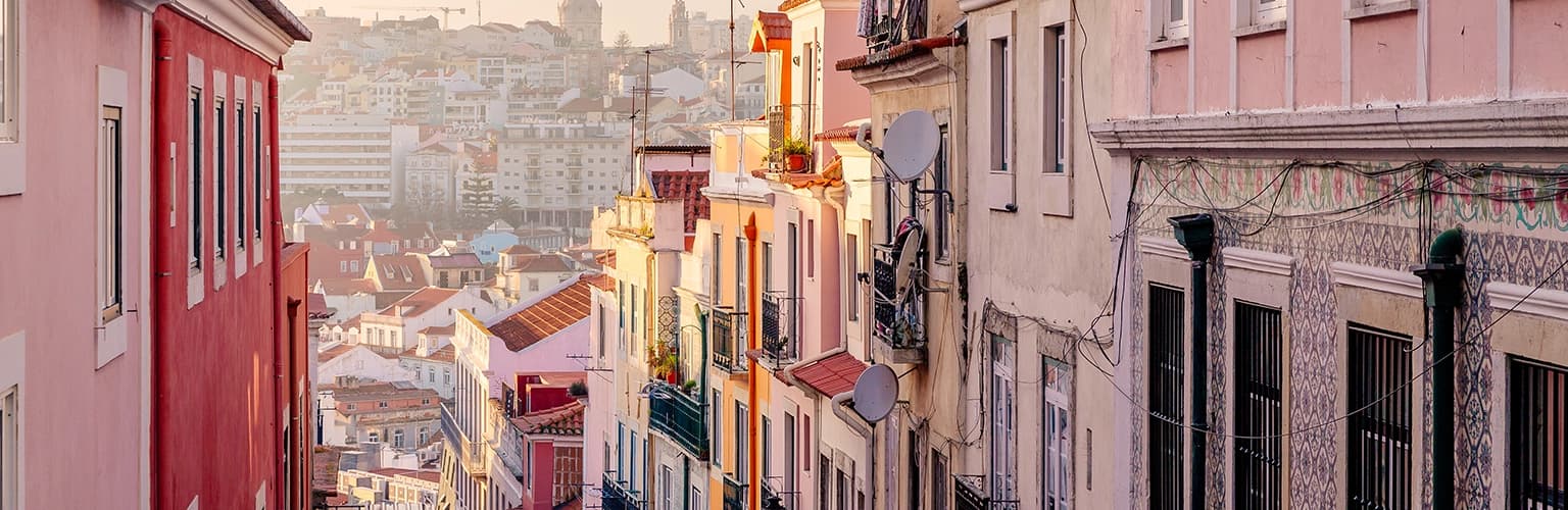 lisbon street scene