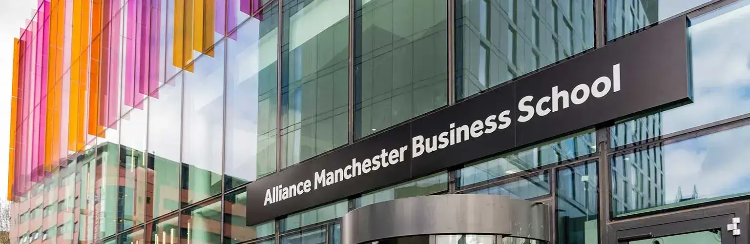 Image of Alliance Manchester Business School sign