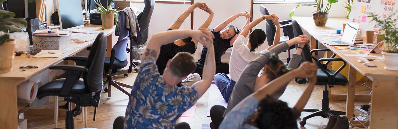 wellbeing at work yoga