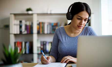 Woman with laptop