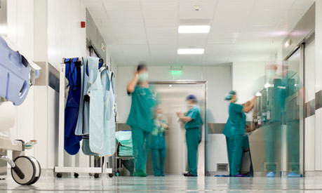 medical staff on hospital ward