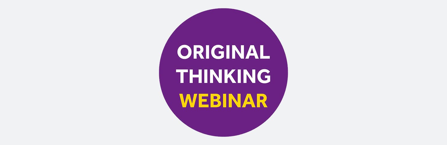 original thinking webinar logo