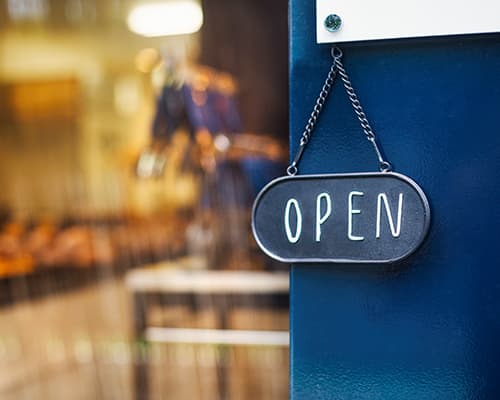 cafe open sign