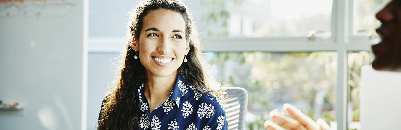 female student smiling