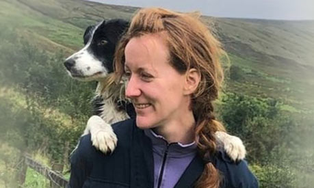 dot mccarthy with her dog