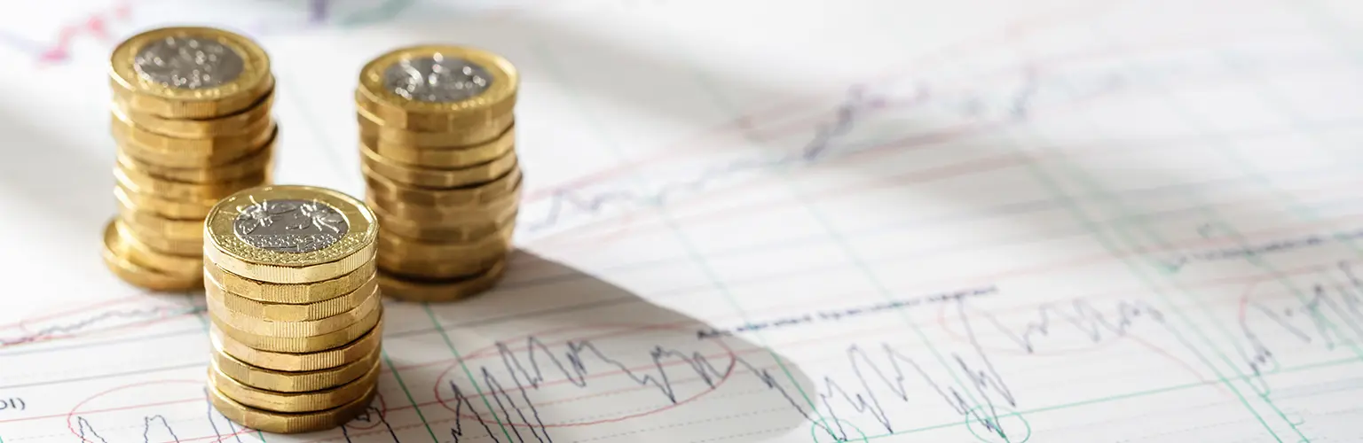 Coins on a graph.