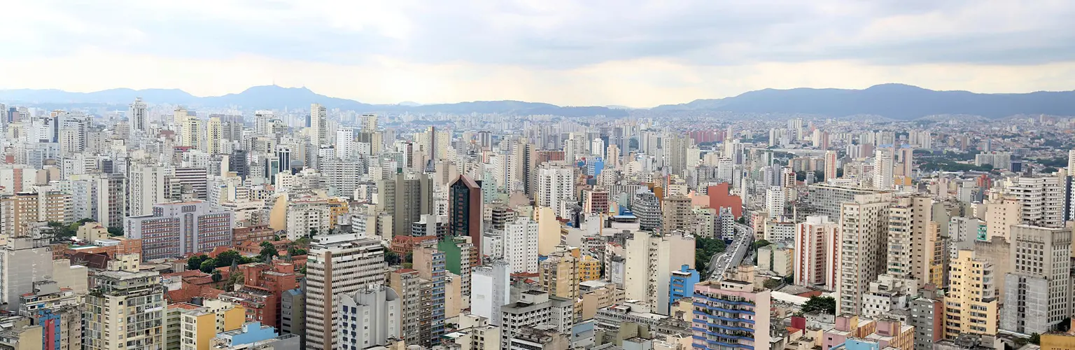 Sao Paulo skyline.
