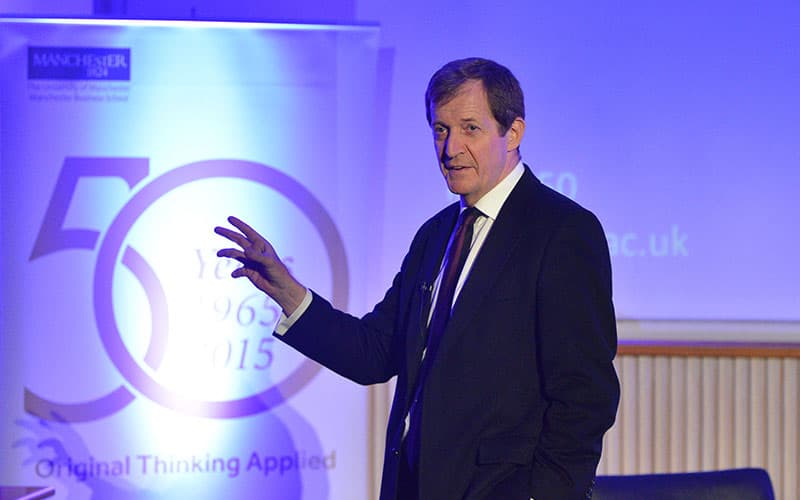 Alastair Campbell speaking at Vital Topics in 2015