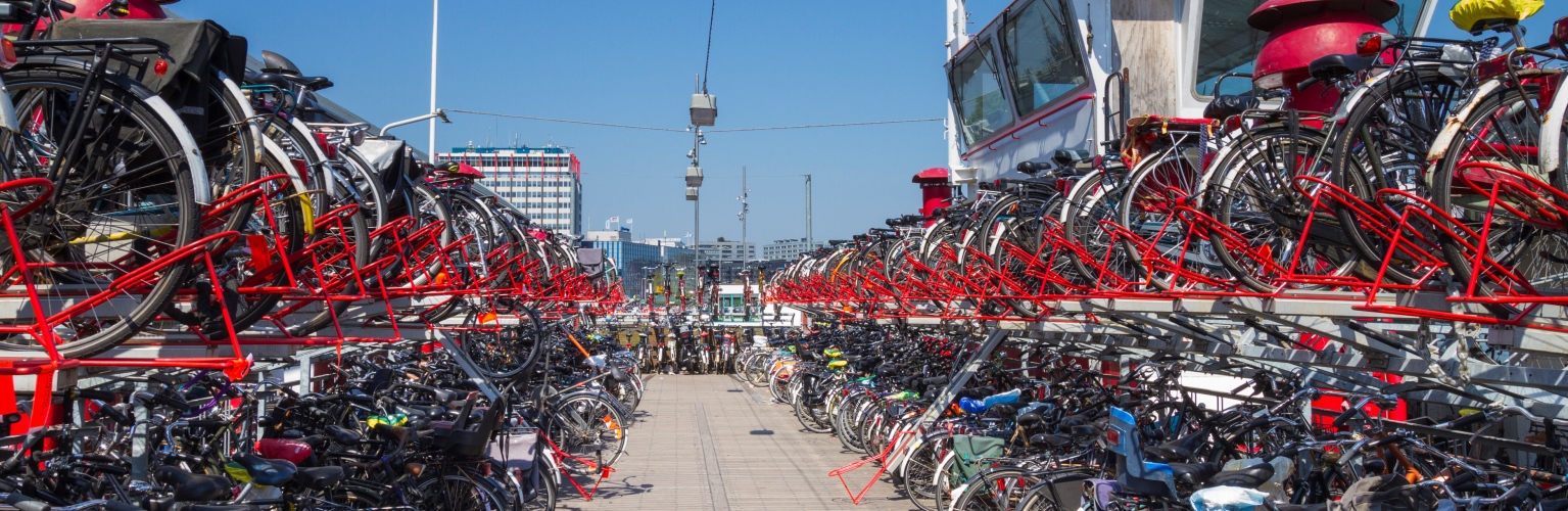 bikes in Amsterdam low carbon main image