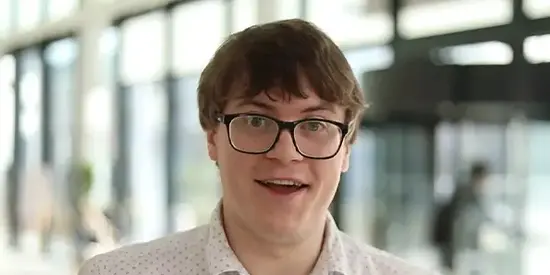 Still image taken from an interview with delegate on Executive Education programme