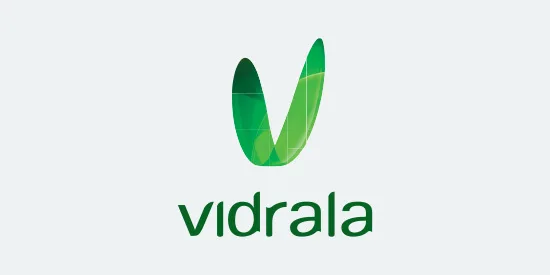 Vidrala logo against light grey background