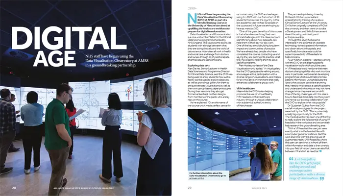 An image of inside issue 14 article entitled Digital age for the NHS