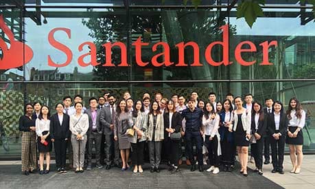 MSc Quantitative Finance Students visit Santander London Headquarters in 2019