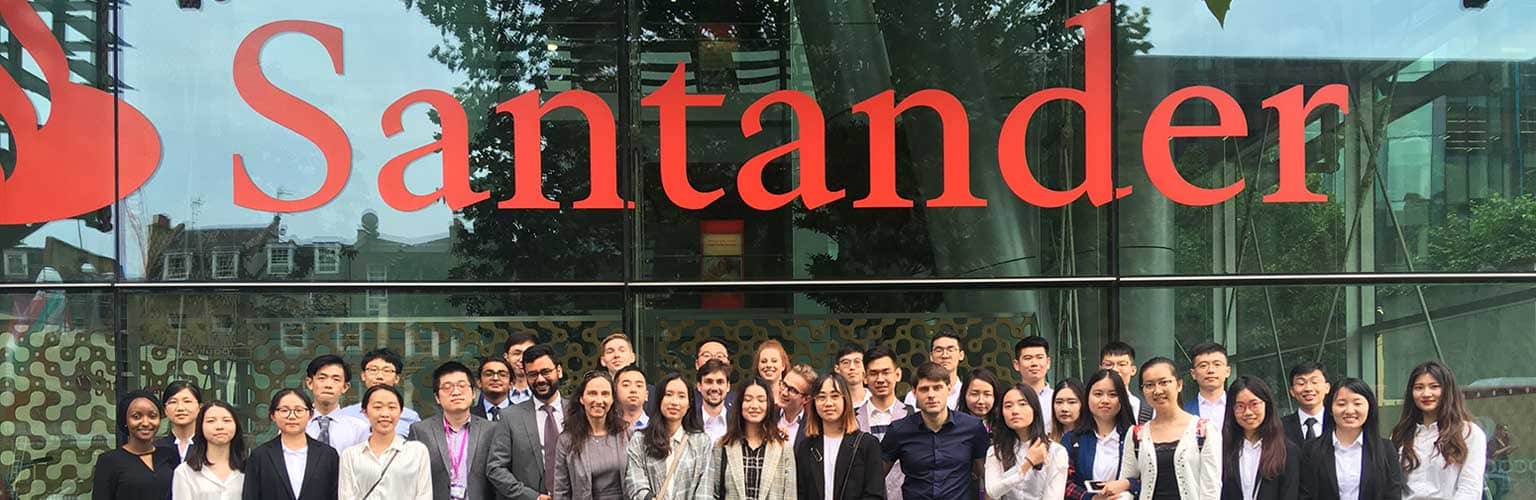 MSc Quantitative Finance Students visit Santander London Headquarters in 2019