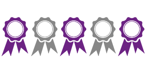 5 rosettes icon