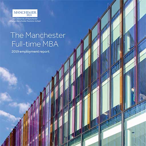 MBA employment report front cover