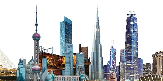 Skyline featuring AMBS global locations