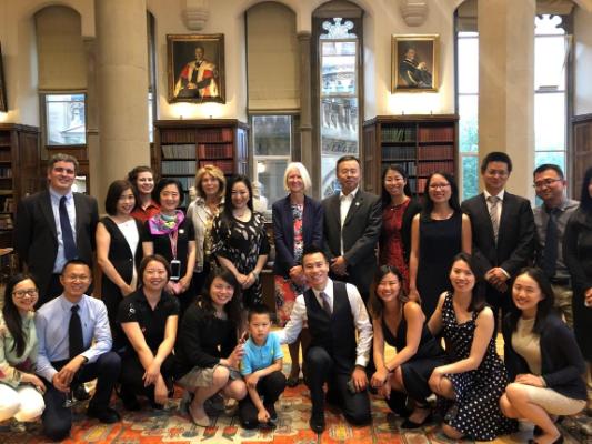 China students at MBA graduation reception